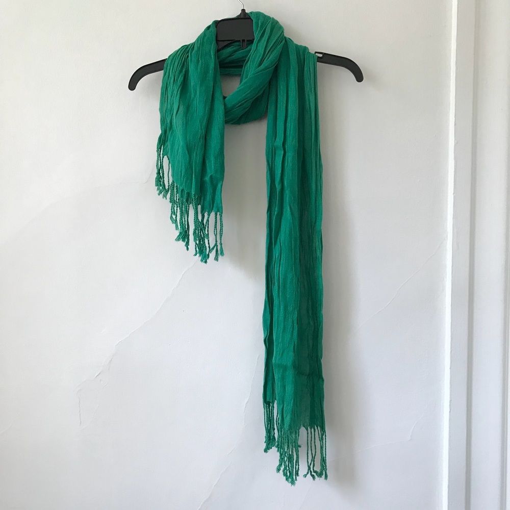Teal green scarf